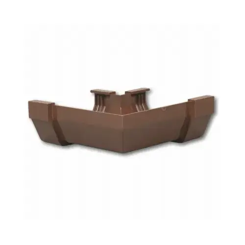 Gutter Corner 5" L Brown Vinyl Contemporary Brown - pack of 10 Gutter Corner 5" L Brown Vinyl Contemporary Brown - pack of 10
