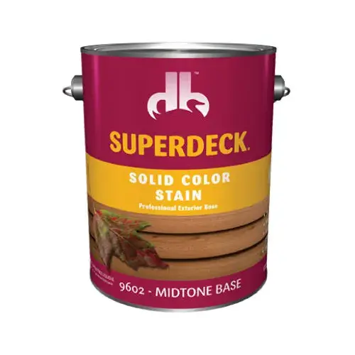 Wood Stain Solid Flat Midtone Base Medium Base Acrylic Latex 1 gal Midtone Base - pack of 4