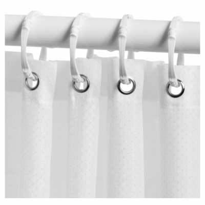Zenna Home H20WW Shower Curtain/Liner, 72 in L, 70 in W, Polyester, White