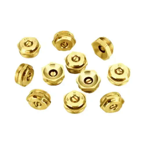 Quarter Circle S Series Brass Sprinkler Spray Nozzle Pair Gold