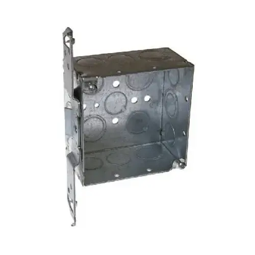 Welded Box, 2 -Gang, 14 -Knockout, 1/2 in, 1/2 to 3/4 in Knockout, Steel, Gray, Pre-Galvanized Welded Box, 2 -Gang, 14 -Knockout, 1/2 in, 1/2 to 3/4 in Knockout, Steel, Gray, Pre-Galvanized