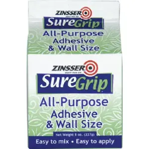 Zinsser 62008 All Purpose Adhesive SureGrip High Strength Acrylic Clear 8 oz Clear White