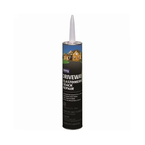 HE308 Series Driveway Crack Repair, Liquid, Black, Slight, 10.1 oz Cartridge - pack of 24
