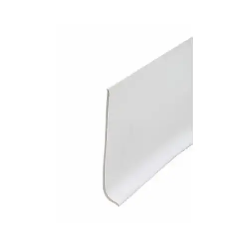 Wall Base, 4 ft L, 4 in W, Vinyl, White Wall Base, 4 ft L, 4 in W, Vinyl, White