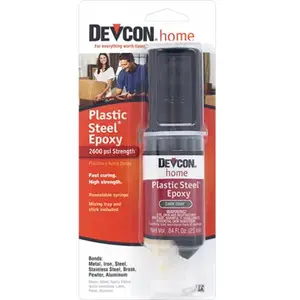Devcon 62345 General-Purpose Epoxy, Liquid, Black, 0.84 fl-oz Syringe