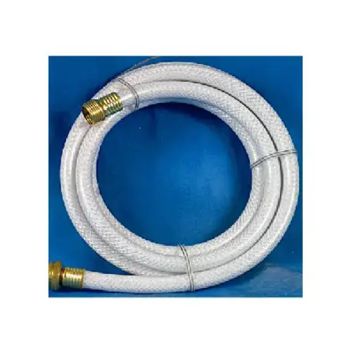 OG Drinking Water Hose, 1/2 in ID, 10 ft L, 150 psi Pressure, PVC White