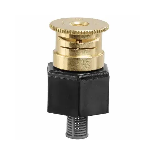 Shrub Head Sprinkler, 1/2 in Connection, Female, 1 to 4 ft, Adjustable Nozzle, Plastic Black Shrub Head Sprinkler, 1/2 in Connection, Female, 1 to 4 ft, Adjustable Nozzle, Plastic Black