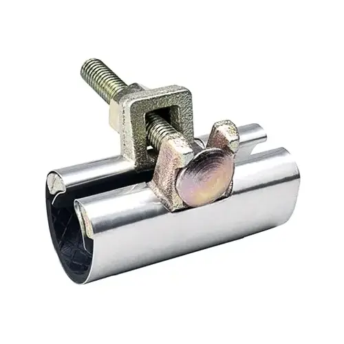Pipe Repair Clamp 3" Galvanized Stainless Steel Galvanized Pipe Repair Clamp 3" Galvanized Stainless Steel Galvanized