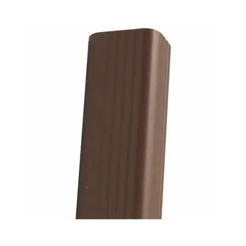 Roofing Gutter, 10 ft L, 3 in W, Vinyl, Traditional Brown Roofing Gutter, 10 ft L, 3 in W, Vinyl, Traditional Brown