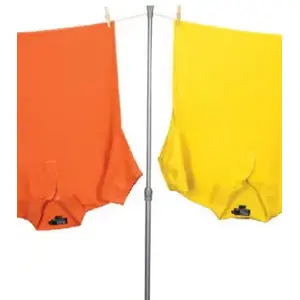 Household Essentials P840 In. Steel Powder Coated Clothesline Prop Silver