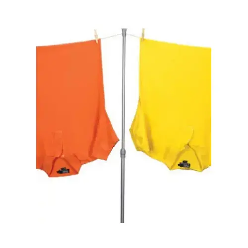 In. Steel Powder Coated Clothesline Prop Silver In. Steel Powder Coated Clothesline Prop Silver