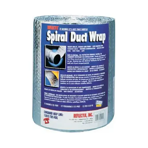 Linear Pipe Wrap 24.5" S X 25 L Aluminum Silver - pack of 4