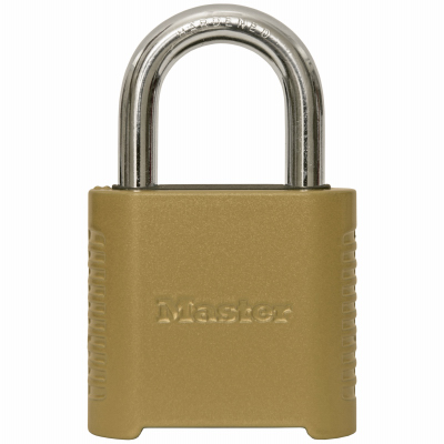 Master Lock 175D Padlock 175D 2-9/10" H X 1" W X 2" L Steel Double Locking Brass