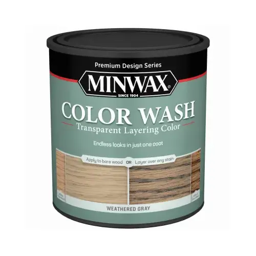 Interior Wood Stain, Weathered Gray, Liquid, 1 qt - pack of 4 Interior Wood Stain, Weathered Gray, Liquid, 1 qt - pack of 4