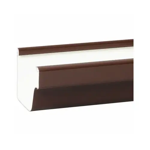 5 In. Traditional K-Style Brown Vinyl Gutter 10 Ft. 5 In. Traditional K-Style Brown Vinyl Gutter 10 Ft.