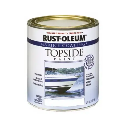 Marine Topside Paint Marine Coatings Outdoor Gloss White 1 qt White