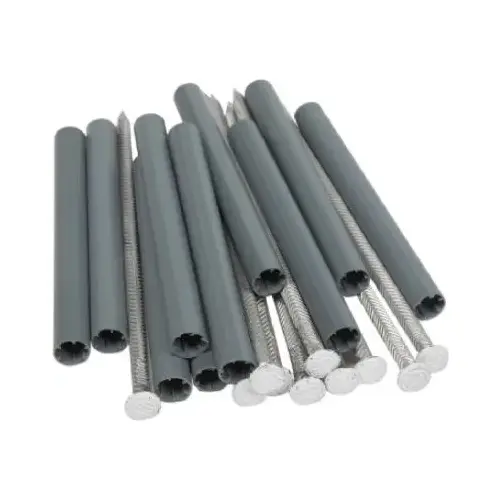 Gutter Spike and Ferrule, Aluminum/Plastic, White - pack of 10 Gutter Spike and Ferrule, Aluminum/Plastic, White - pack of 10