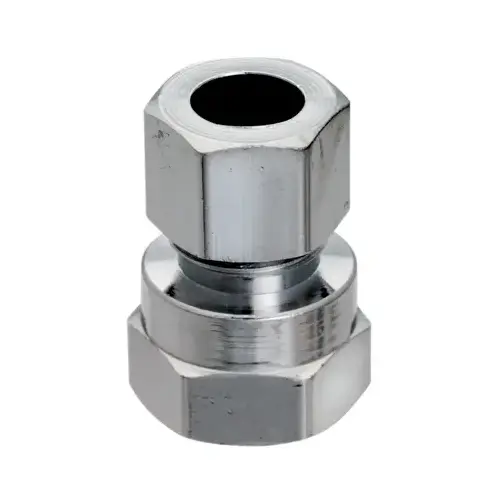 Straight Adapter, 3/8 in, FIP x Compression, Chrome