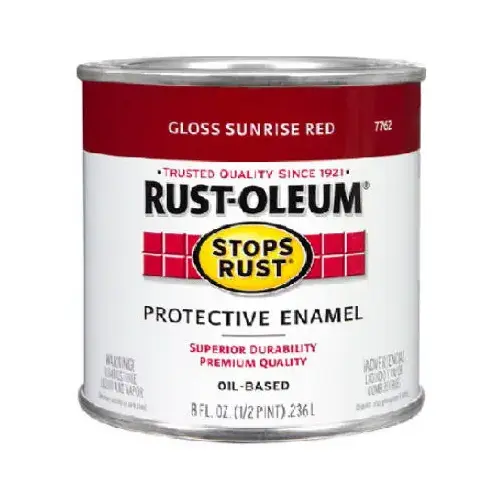 Protective Paint Stops Rust Gloss Sunrise Rise Oil-Based 0.5 pt Sunrise Rise Protective Paint Stops Rust Gloss Sunrise Rise Oil-Based 0.5 pt Sunrise Rise