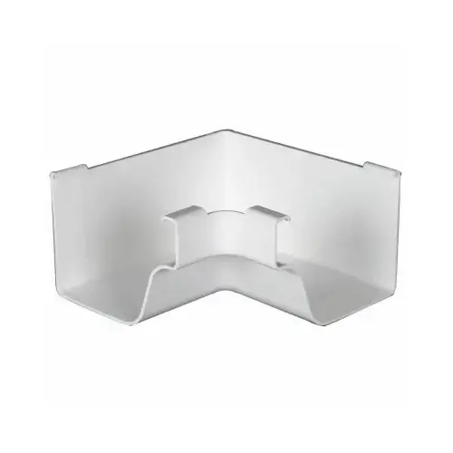 5 In. Traditional K-Style White Vinyl Gutter Inside Miter 5 In. Traditional K-Style White Vinyl Gutter Inside Miter