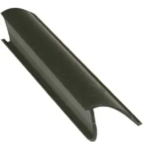 Make-2-Fit P 7816 Glass Retainer, 19/32 in W, 3/8 in Thick, 72 in L, Vinyl, Black