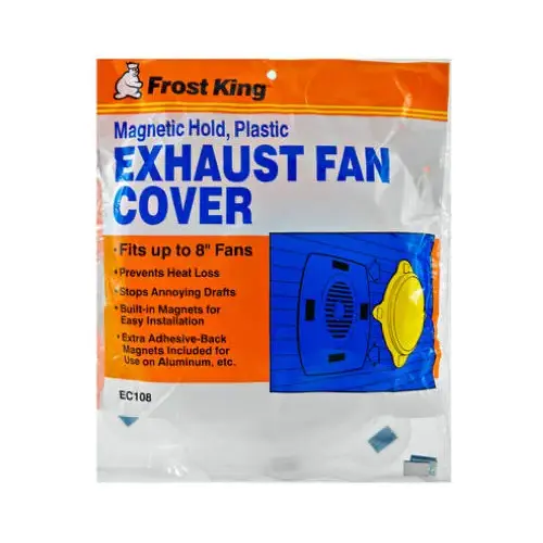 Exhaust Fan Cover, Plastic, 10-1/4 In. Diam. White