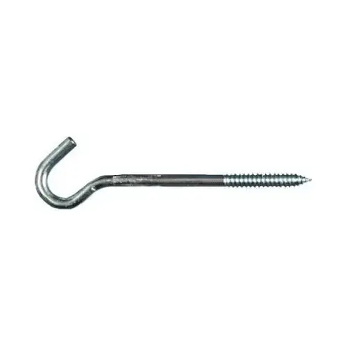 2156BC 3/8" x 8" Screw Hook Zinc Plated Finish
