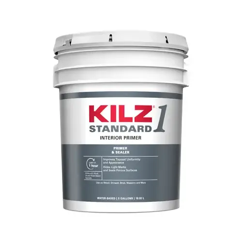 Primer and Sealer 1 Standard White Flat Water-Based Acrylic 5 gal White Primer and Sealer 1 Standard White Flat Water-Based Acrylic 5 gal White