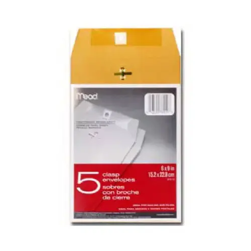 Envelopes 6" W X 9" L A10 Brown Brown - pack of 12