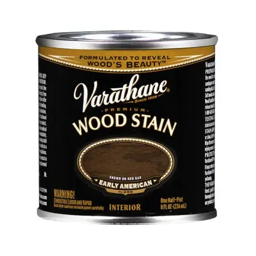 Wood Stain Semi-Transparent Early American Oil-Based Urethane Modified Alkyd 0.5 pt Early American - pack of 4 Wood Stain Semi-Transparent Early American Oil-Based Urethane Modified Alkyd 0.5 pt Early American - pack of 4