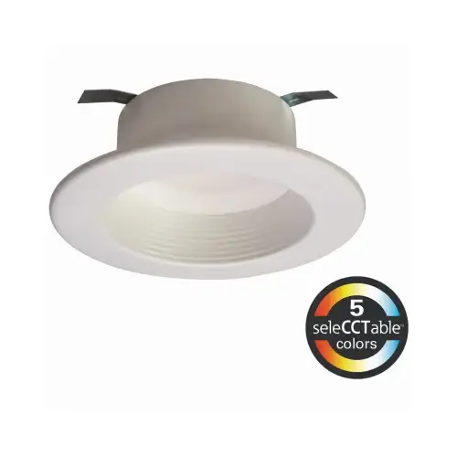 Retrofit Recessed Lighting RL4 Series Matte White 4" W LED 8 W Matte