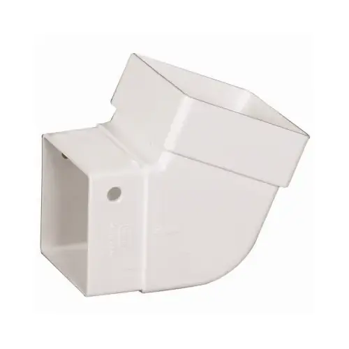 Gutter Elbow 3.88" H X 3.63" W X 3.63" L White Vinyl U White