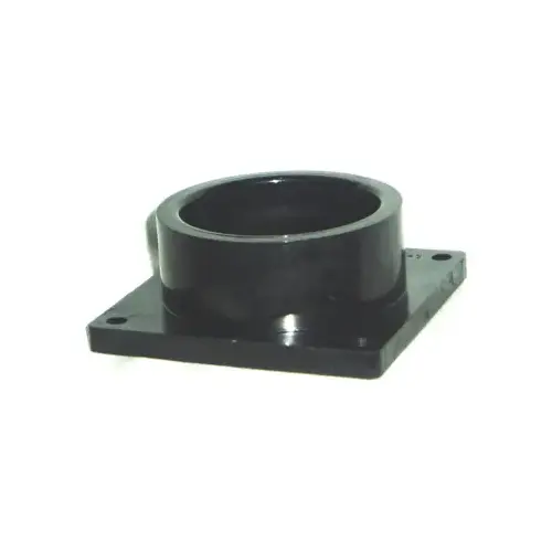 Socket with Flange, 1-1/2 in ID, Slip, ABS, Black