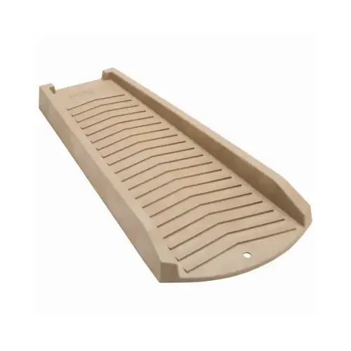 Splash Block, Extends Downspout, Stone-Color Plastic, 24 In. Splash Block, Extends Downspout, Stone-Color Plastic, 24 In.