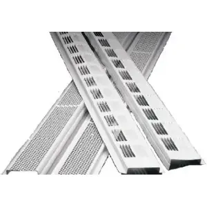 Air Vent 84300 Continuous Soffit Vent, Mill Aluminum, 8-Ft. Gray