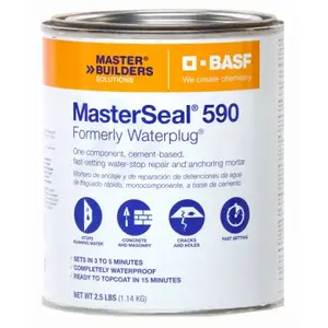 Master Builders MS5901G Hydraulic Cement MasterSeal 590 10 lb Gray Gray