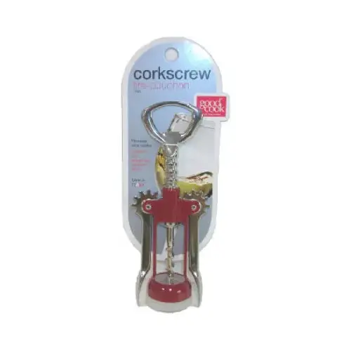 Winged Corkscrew Bottle Opener Red