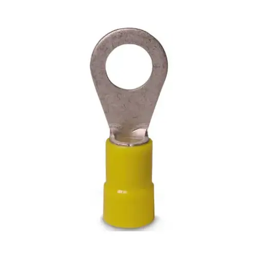 Ring Terminal, 600 V, 12 to 10 AWG Wire, 7/16 to 1/2 in Stud, Vinyl Insulation, Yellow - pack of 7 Ring Terminal, 600 V, 12 to 10 AWG Wire, 7/16 to 1/2 in Stud, Vinyl Insulation, Yellow - pack of 7