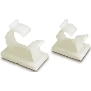 GB GKK-1575 Cable Holder, 3/4 in Max Bundle Dia, Nylon/Plastic, White Pair