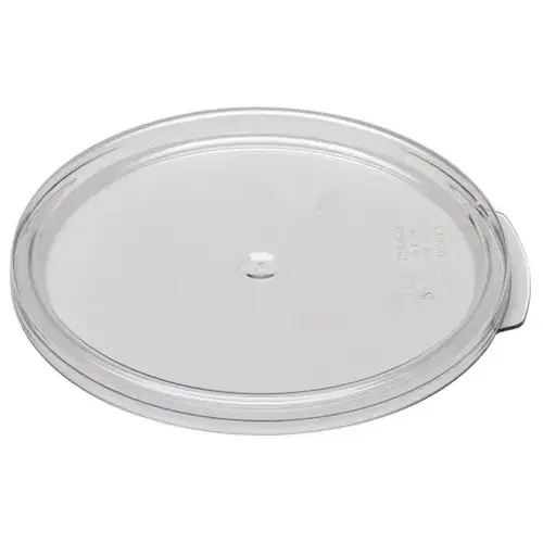 COVER CONTAINER PLASTIC ROUND CLEAR