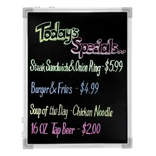 BOARD WRITE ON BLK/WHITE REVERSIBLE 18X24