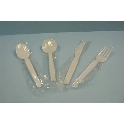Goldmax Individually Wrapped Cutlery Medium Weight White Fork, 1000 Count