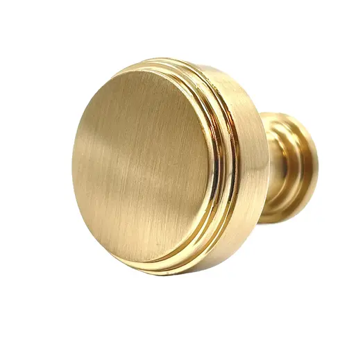 Newport 1-1/4" Cabinet Knob Satin Brass Finish