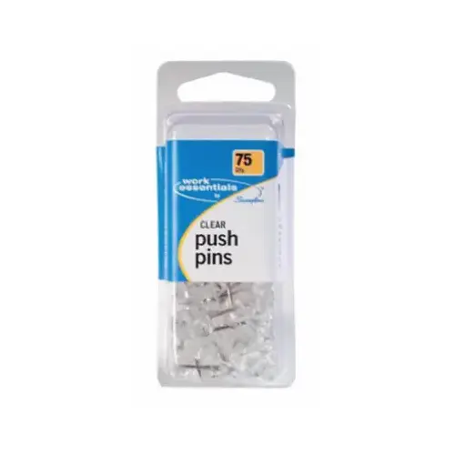 Push Pins Work Essentials Clear Clear Push Pins Work Essentials Clear Clear