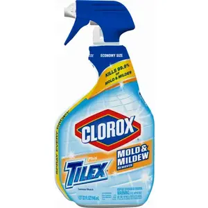 TILEX 01195 Mold and Mildew Stain Remover, 32 oz, Liquid, Bleach, Faint Yellow