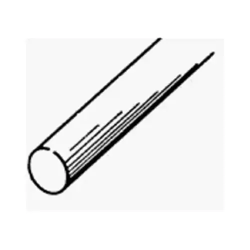 Decorative Metal Rod, 3/8 in Dia, 12 in L, Stainless Steel Decorative Metal Rod, 3/8 in Dia, 12 in L, Stainless Steel