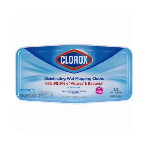 Disinfecting Wet Mopping Cloths 5.90" W X 11.44" L - pack of 6 Disinfecting Wet Mopping Cloths 5.90" W X 11.44" L - pack of 6