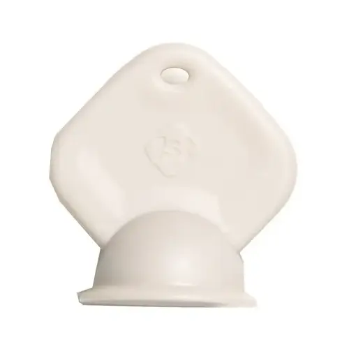 Cabinet Lock Key White Plastic White