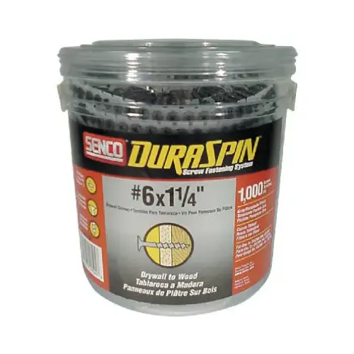 06A Series Screw, #6 Thread, 1-1/4 in L, Bugle Head, #2 Drive, Steel, Phosphate Gray 06A Series Screw, #6 Thread, 1-1/4 in L, Bugle Head, #2 Drive, Steel, Phosphate Gray