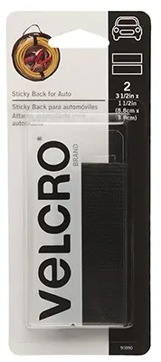 VELCRO Brand Hook and Loop Fastener 3-1/2 L Blac - 2 per pack x6 packs Black 90850-XCP6 VELCRO Brand Hook and Loop Fastener 3-1/2 L Blac - 2 per pack x6 packs Black 90850-XCP6